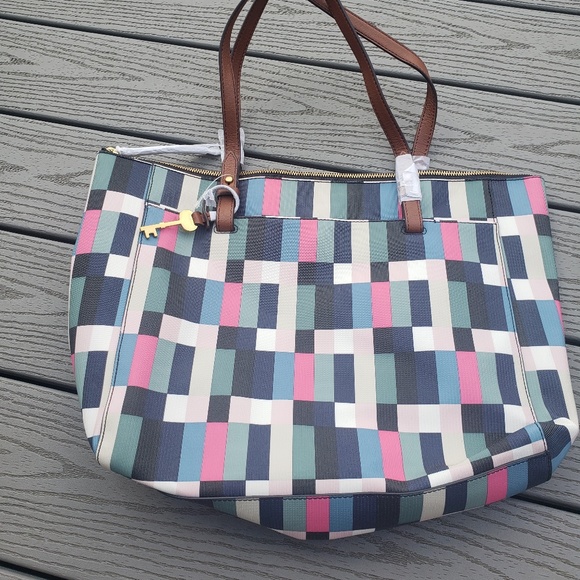 NWT Fossil Rachel Tote with Zipper - Picture 3 of 7